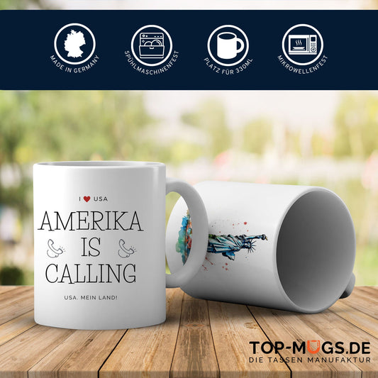 Spruchtasse - Amerika Freiheitsstatue
