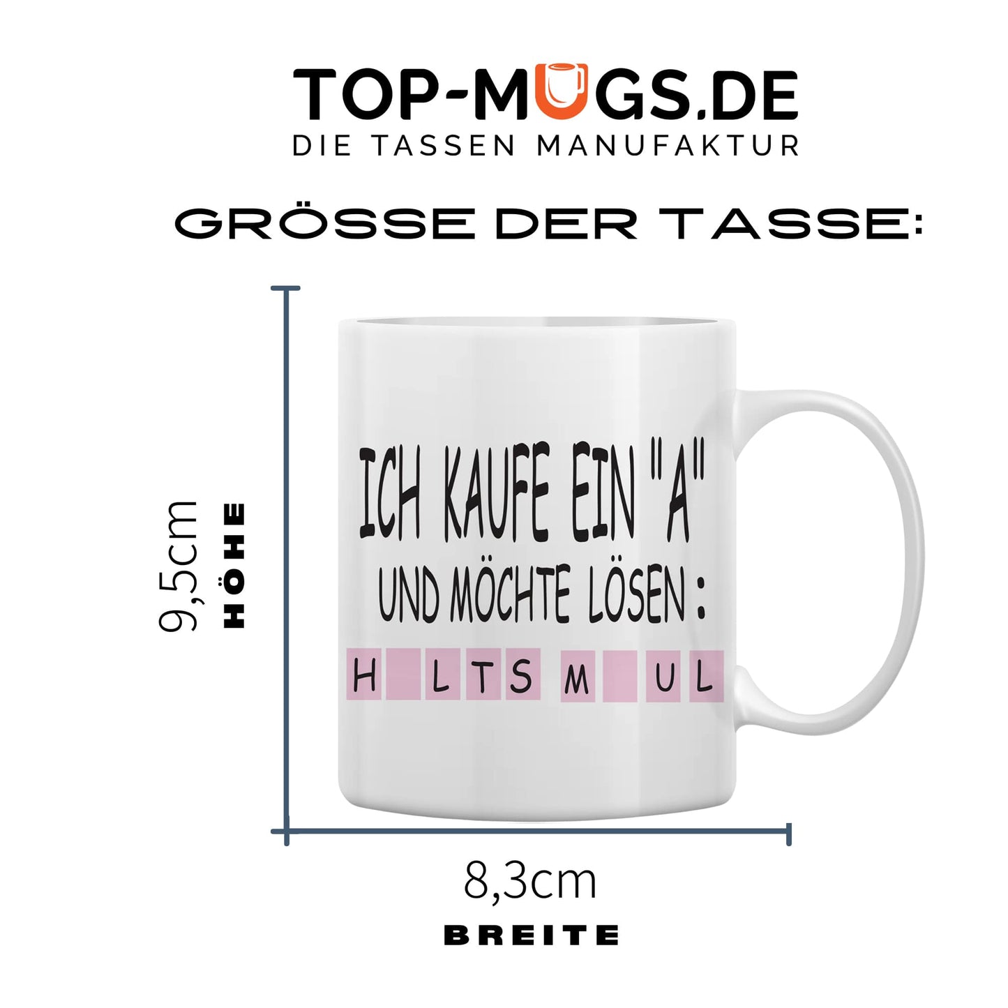 Spruchtasse - Ich kaufe ein A