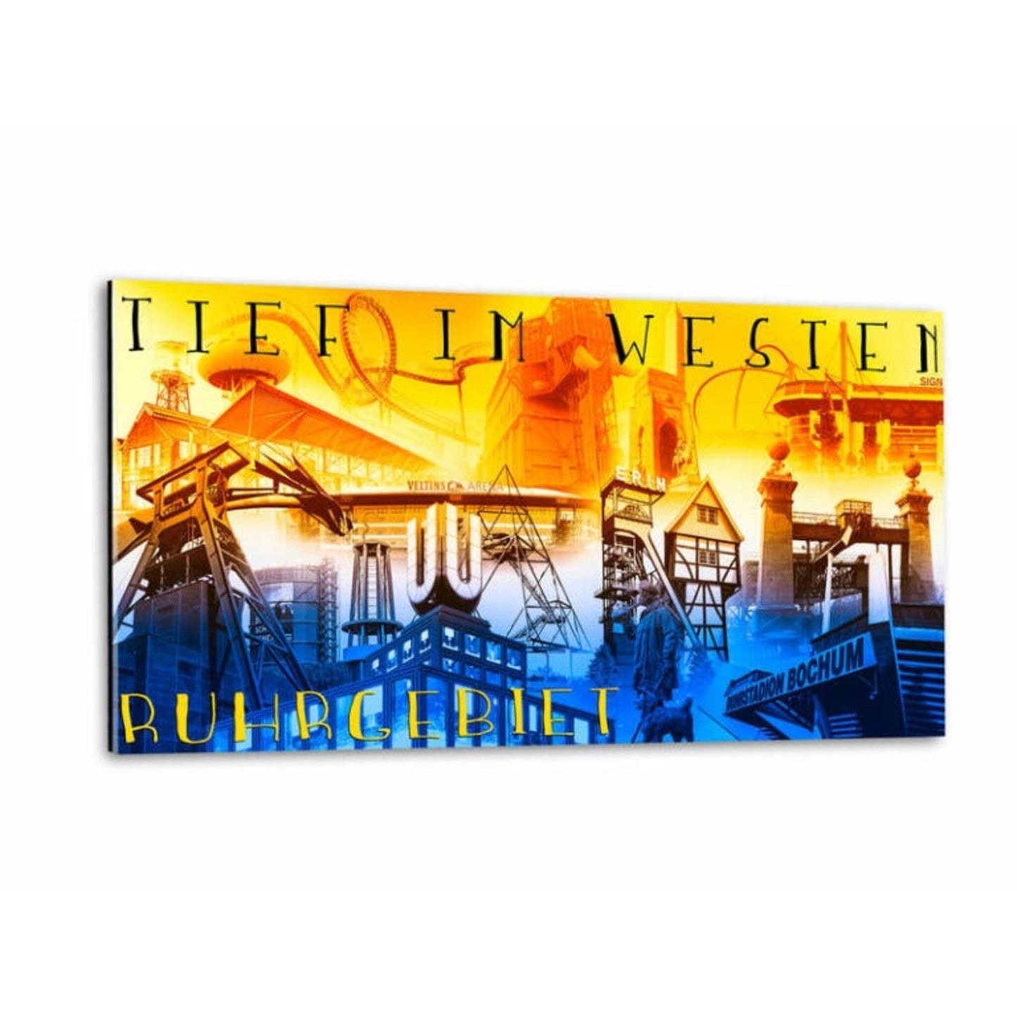 Einzigartiges Wandbild Ruhrgebiet Collage I