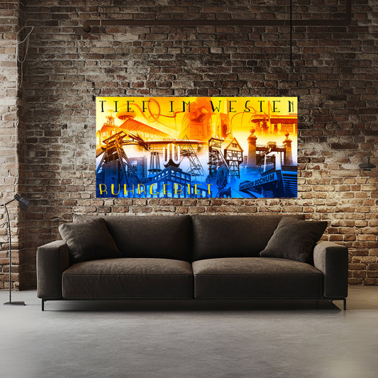 Einzigartiges Wandbild Ruhrgebiet Collage I