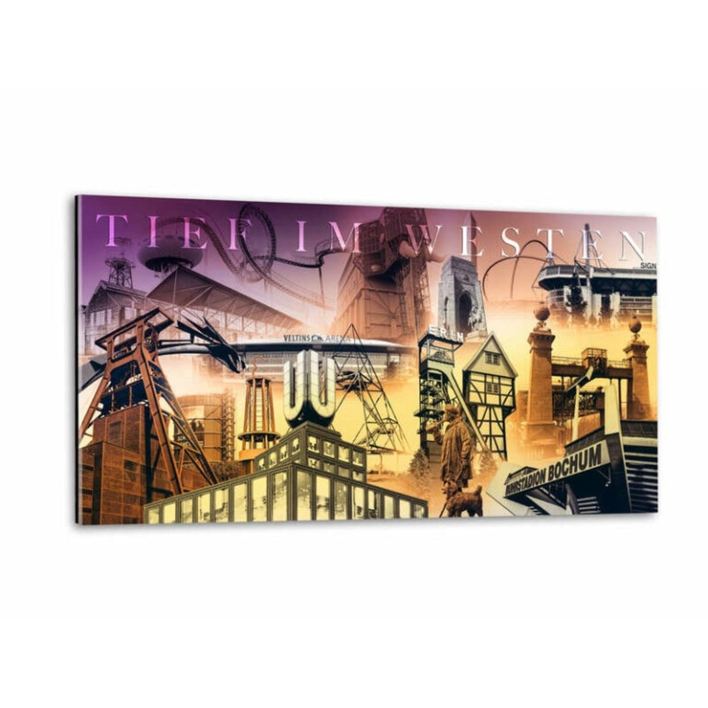 Einzigartiges Wandbild Tief im Westen Collage I