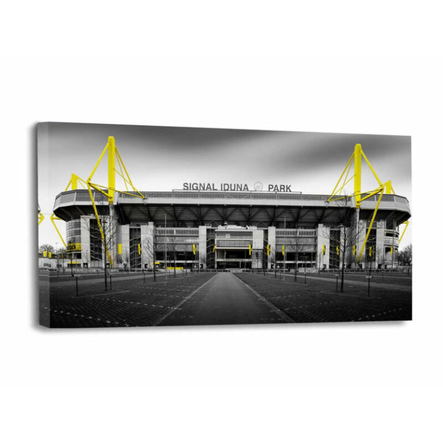 Einzigartiges Wandbild Stadion Dortmund