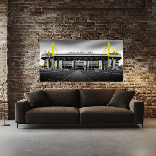 Einzigartiges Wandbild Stadion Dortmund