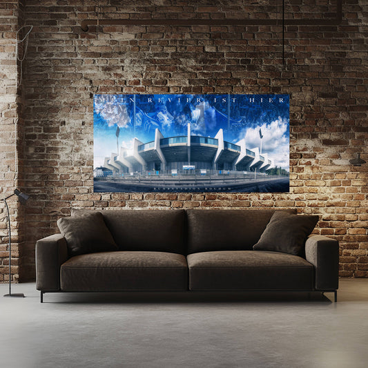 Einzigartiges Wandbild Stadion Bochum