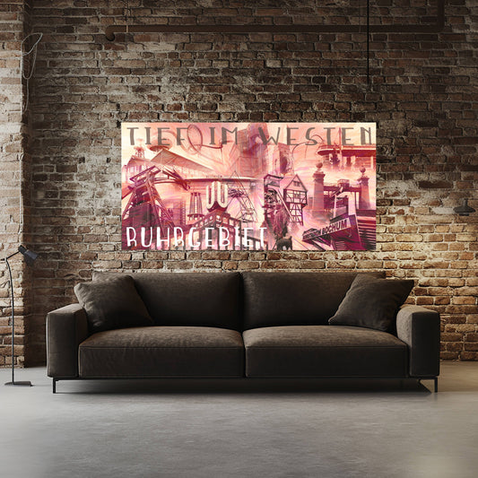 Einzigartiges Wandbild Tief im Westen Collage III