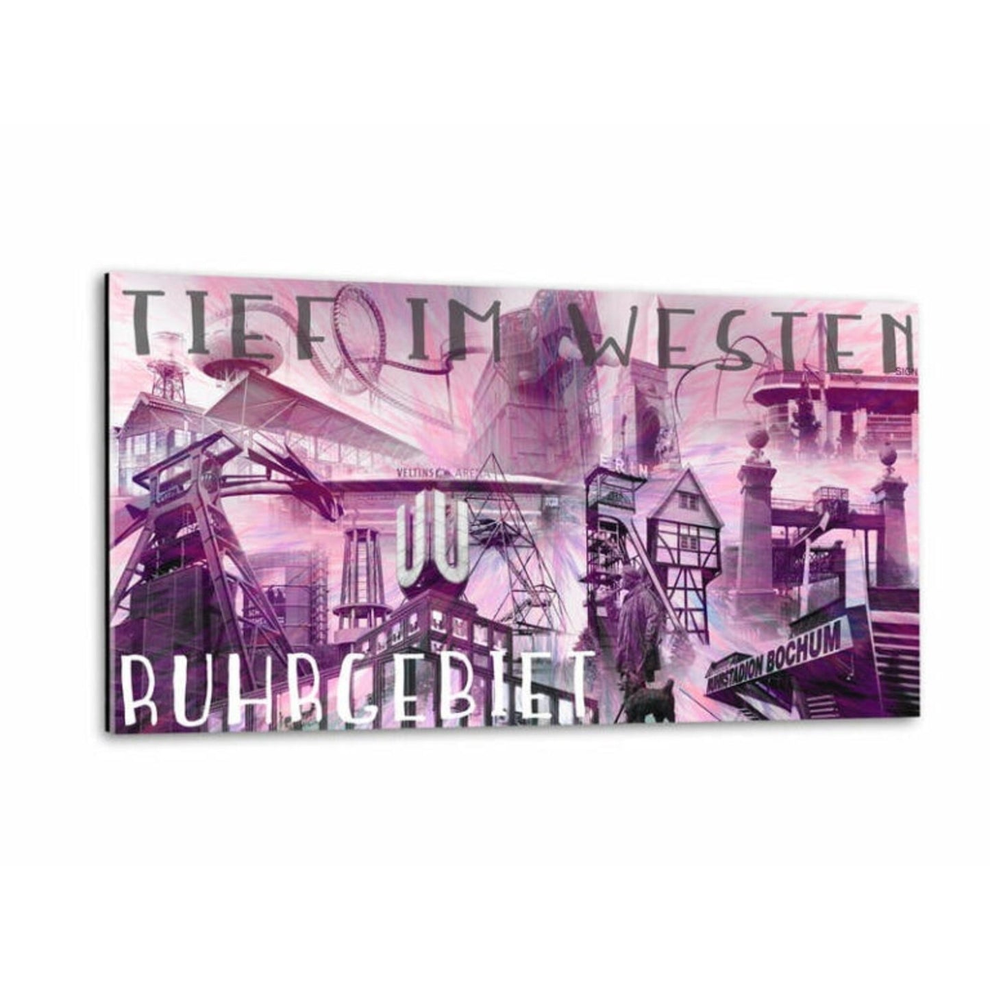 Einzigartiges Wandbild Tief im Westen Collage IV