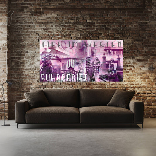 Einzigartiges Wandbild Tief im Westen Collage IV