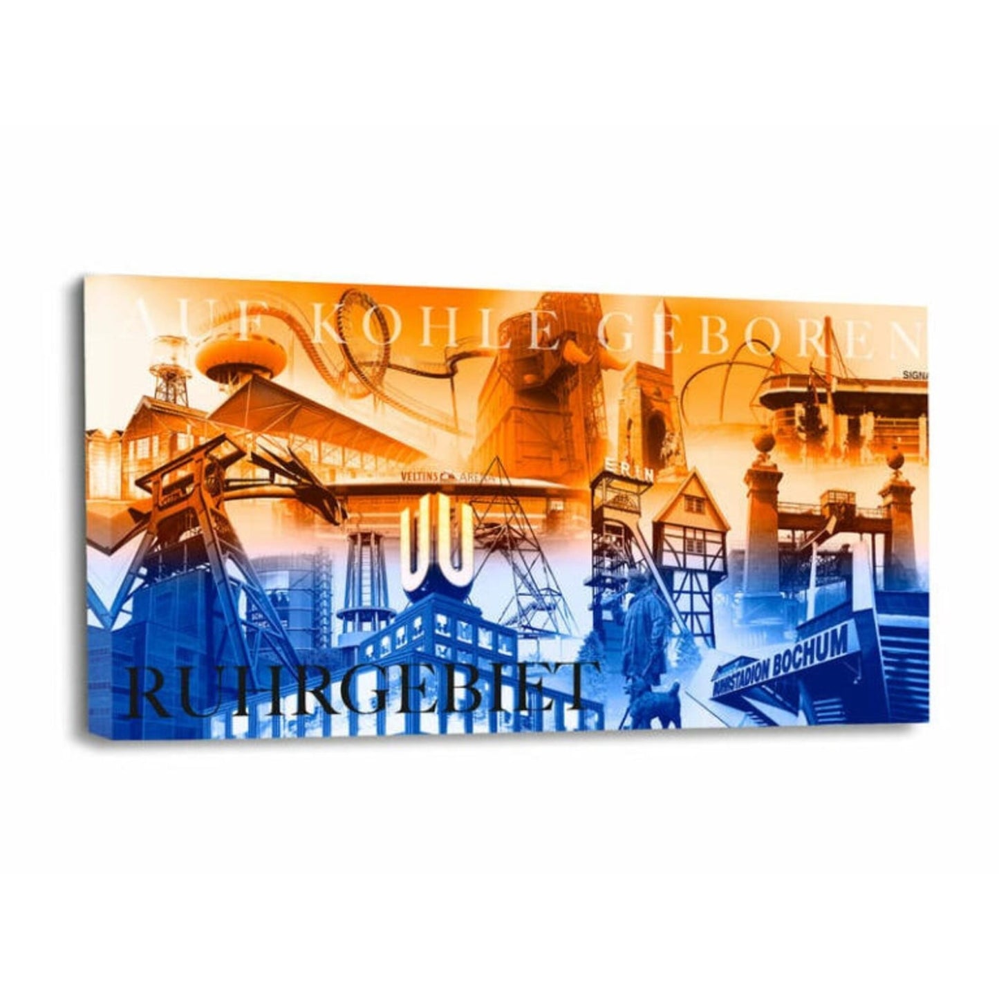 Einzigartiges Wandbild Auf Kohle Geboren Collage I