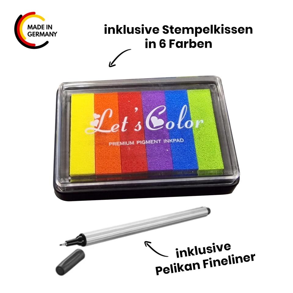 Der Hochzeitsbaum - Personalisierte Fingerabdruck - Poster