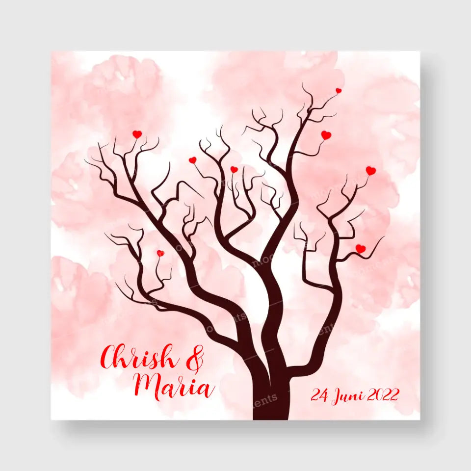 Heart Tree 12 - Canvas