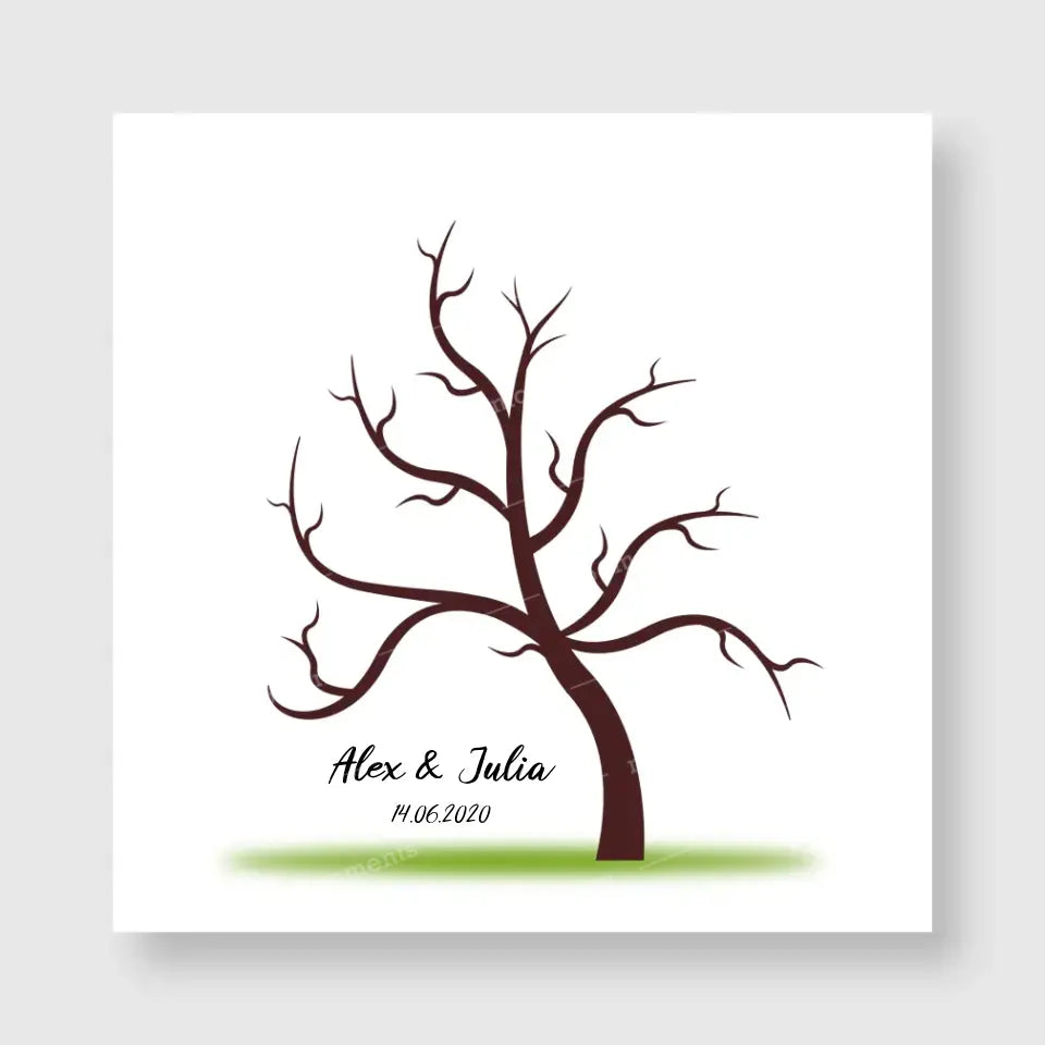 Tree Fingerprint Canvas 4
