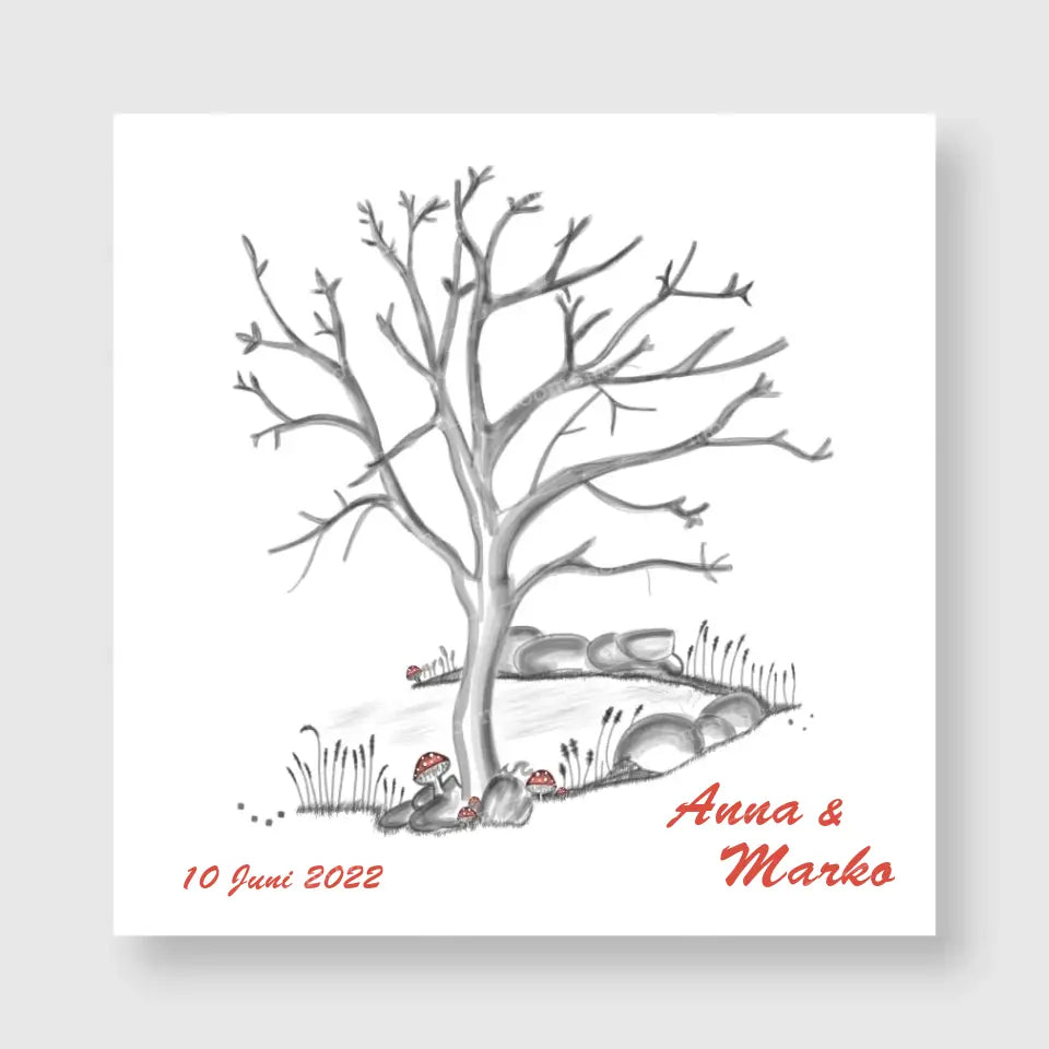 Couple Tree 2 - Canvas