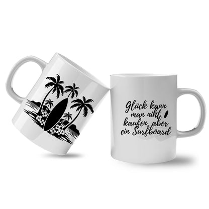 Spruchtasse - Surfboard = Glück