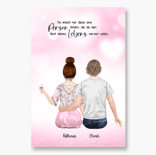 Geschenk für Pärchen - Poster