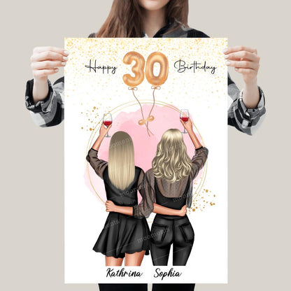 Geschenk Freundinnen Geburtstag - Poster