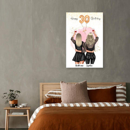 Geschenk Freundinnen Geburtstag - Poster