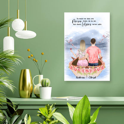 Pärchen im Liebesboot - Poster