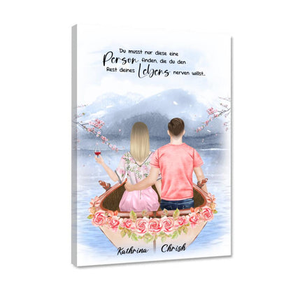 Pärchen im Liebesboot - Poster