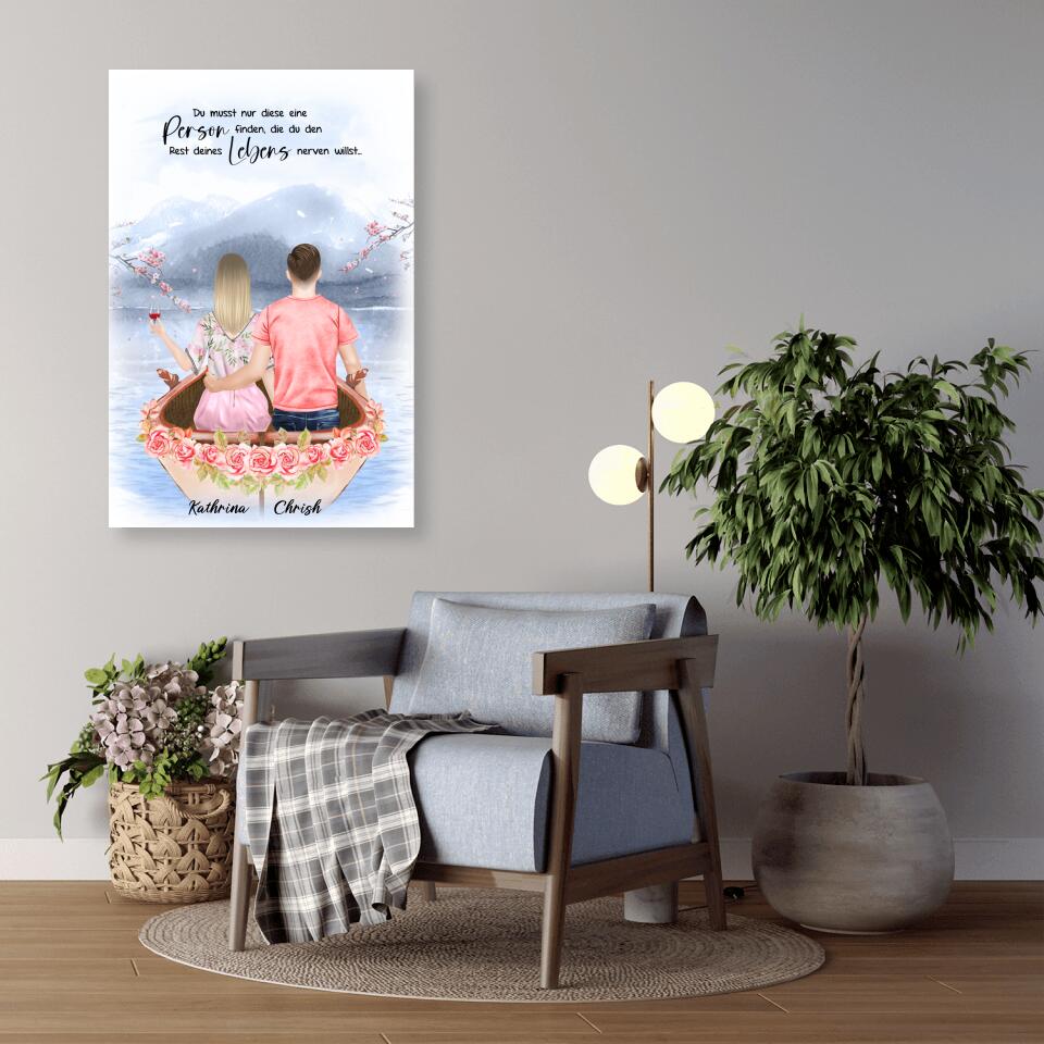Pärchen im Liebesboot - Poster