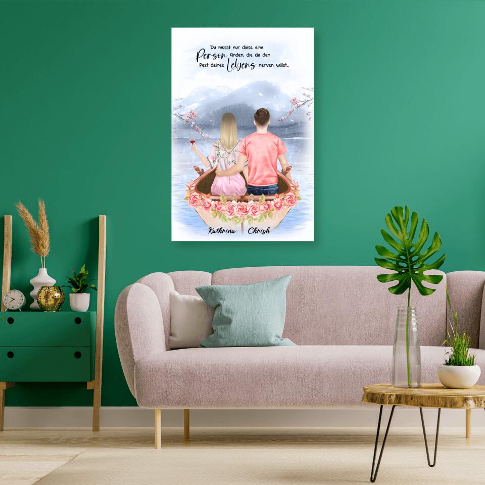 Pärchen im Liebesboot - Poster
