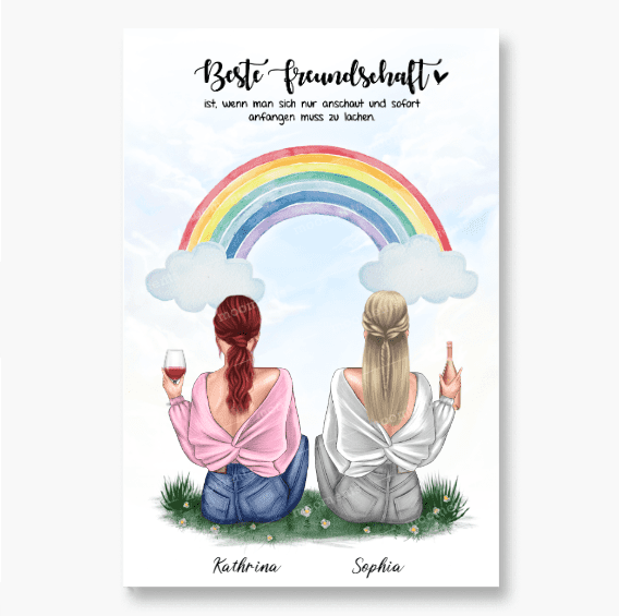 Geschenk für bunte Freundin - Poster