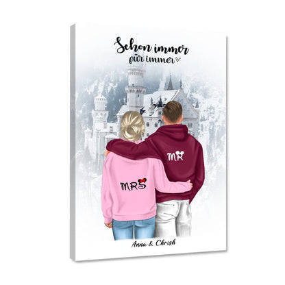 Geschenk Winter Pärchen - Poster