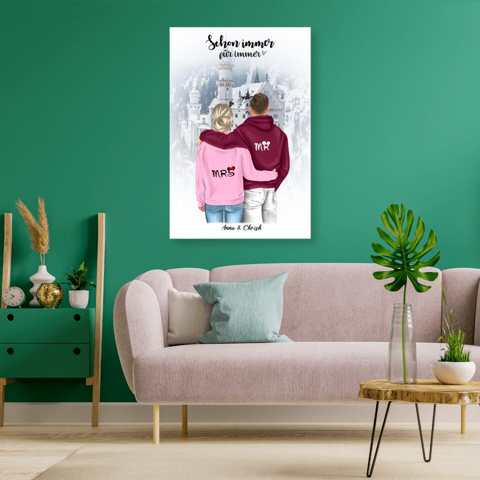 Geschenk Winter Pärchen - Poster
