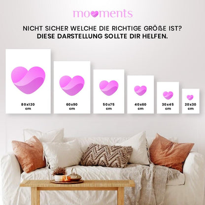 Geschenk für die beste Freundin - V2 - Alu-Dibond