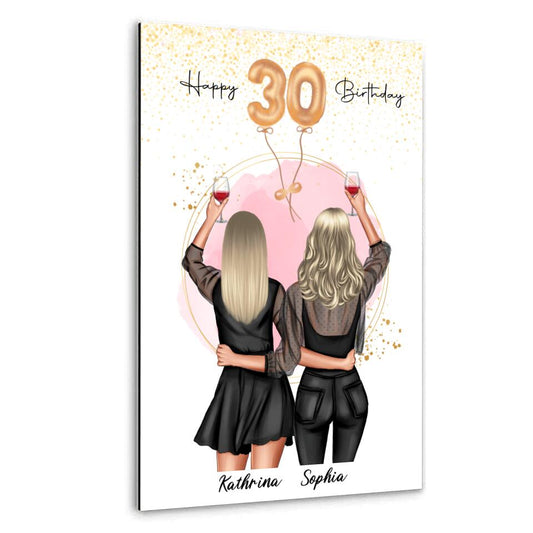 Geschenk Freundinnen Geburtstag - Alu-Dibond