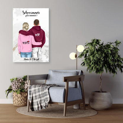 Geschenk ,,King & Queen" V2 - Alu-Dibond