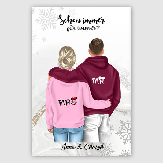 Geschenk ,,King & Queen" V2 - Alu-Dibond