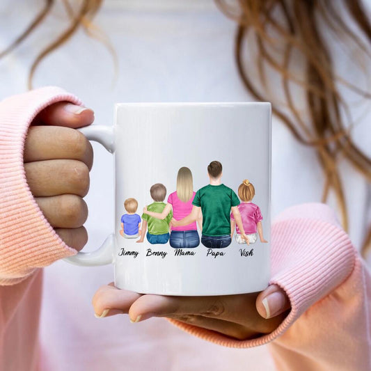 Deine Familie - Personalisiertes Geschenk - Tassen