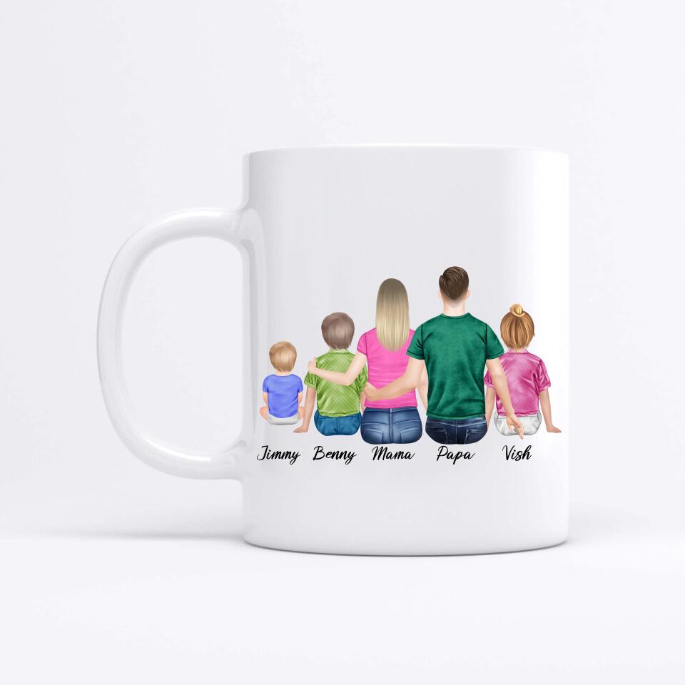Deine Familie - Personalisiertes Geschenk - Tassen
