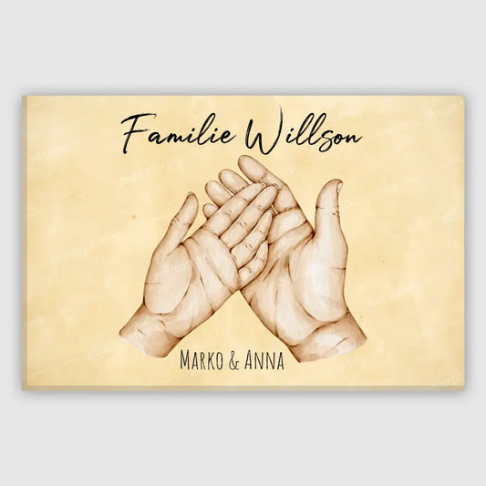 Family Hands - Alu-Dibond