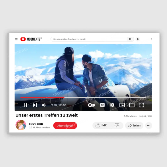 Youtube Hülle - Alu-Dibond