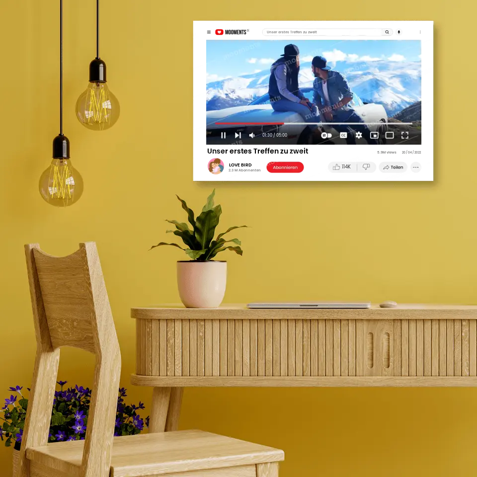 Youtube Hülle - Alu-Dibond