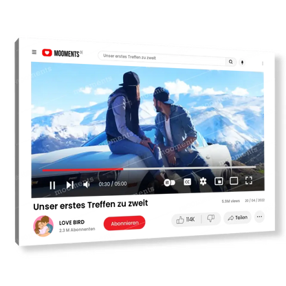 Youtube Hülle - Alu-Dibond