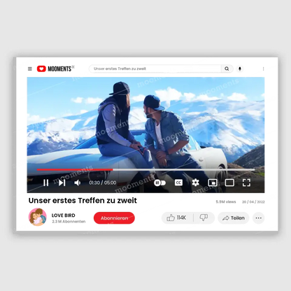 Youtube Hülle - Alu-Dibond