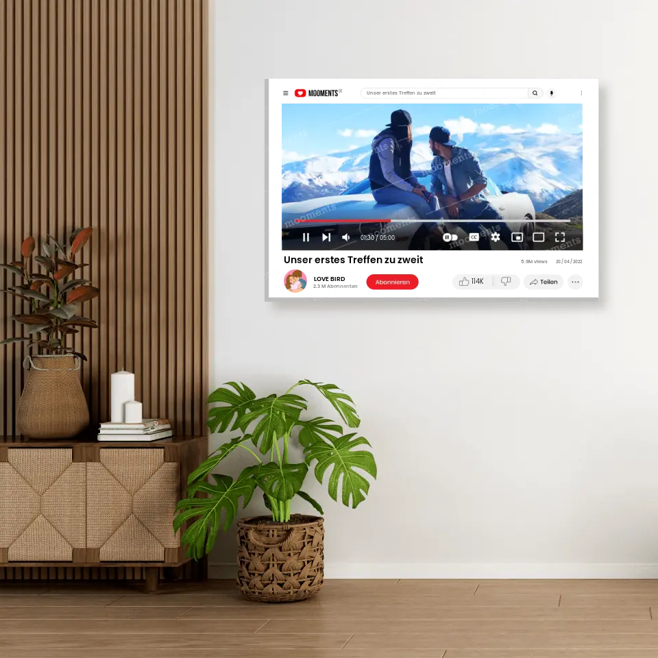 Youtube Hülle - Alu-Dibond