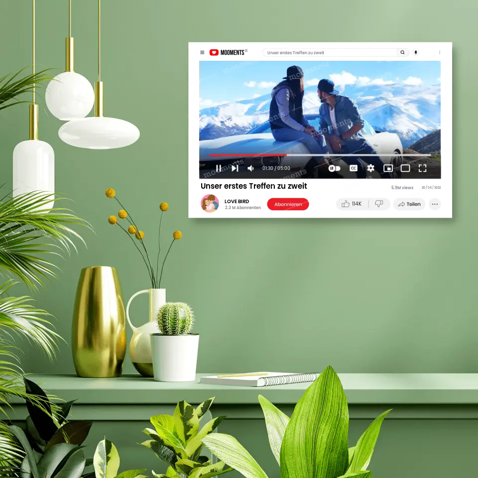 Youtube Hülle - Alu-Dibond