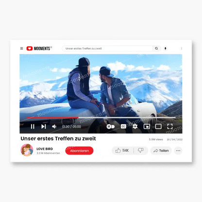 Youtube Hülle - Alu-Dibond