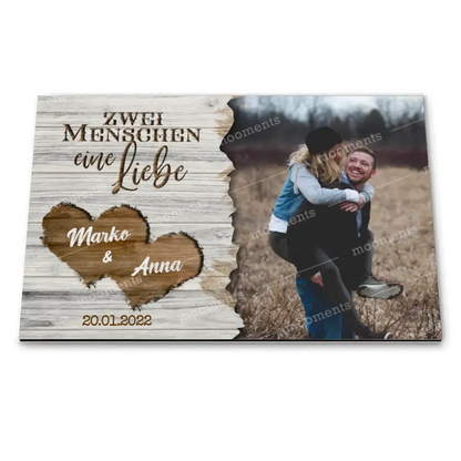Wooden Heart - Alu-Dibond