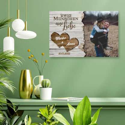 Wooden Heart - Alu-Dibond