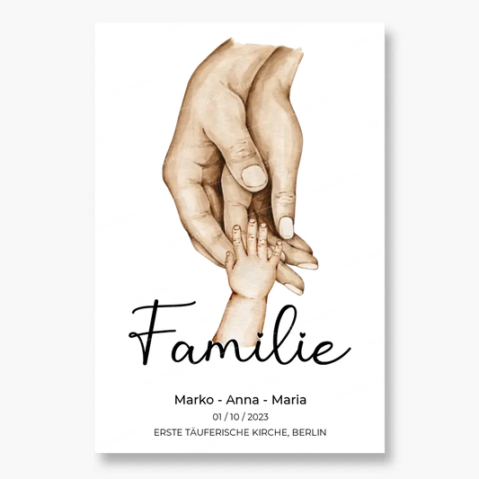 Personalisiertes Familien-Poster ,,Family ❤️" - Poster