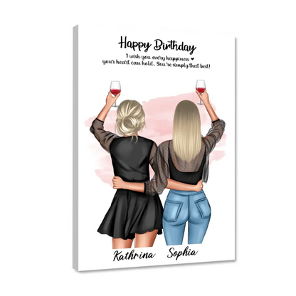 Geschenk Freundinnen - Poster