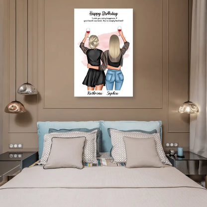 Geschenk Freundinnen - Poster