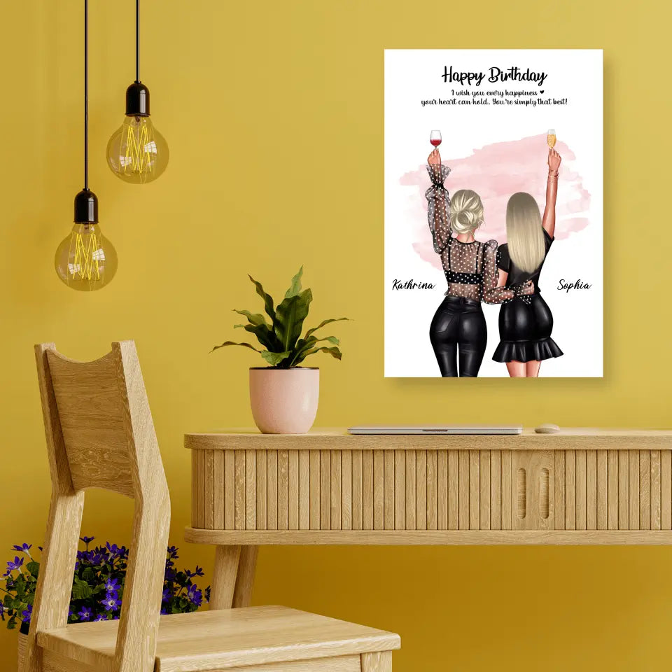 Geschenk für die beste Freundin - Poster