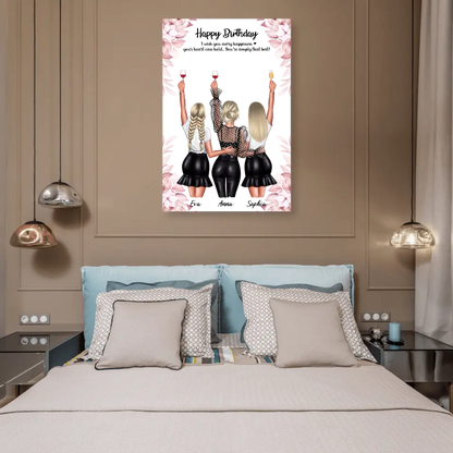 Geschenk ,,3 beste Freundinnen'' - Poster