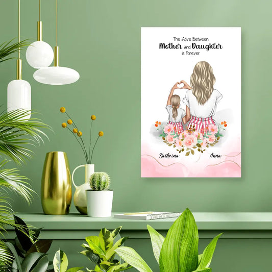 Die beste Mutter aller Zeiten floral - Poster