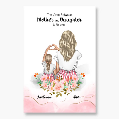 Die beste Mutter aller Zeiten floral - Poster